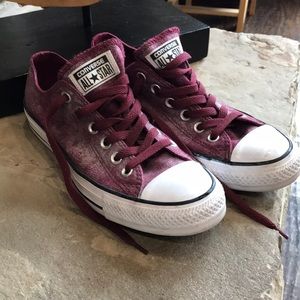 Converse • All Star metallic maroon shoes